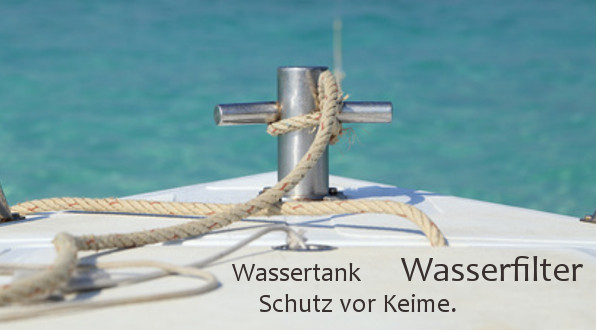 Wasserfilter auf dem Boot