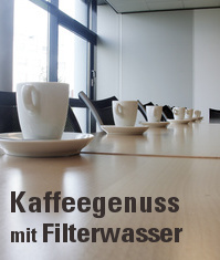 Wasserfilter im Büro zur Wasserenthärtung